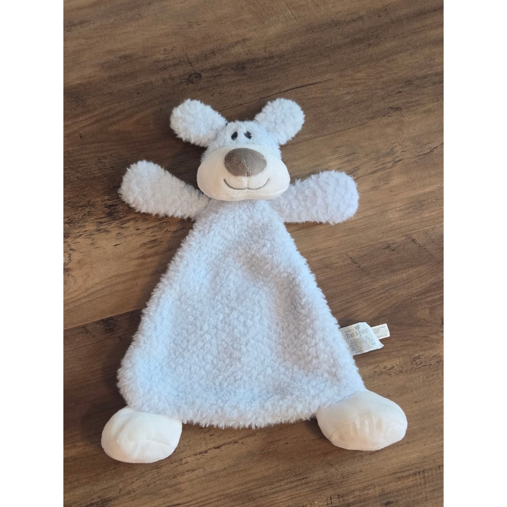 Nat & Jules Demdaco Cozies Damien Dog Lovey Security Blanket Light Blue Plush